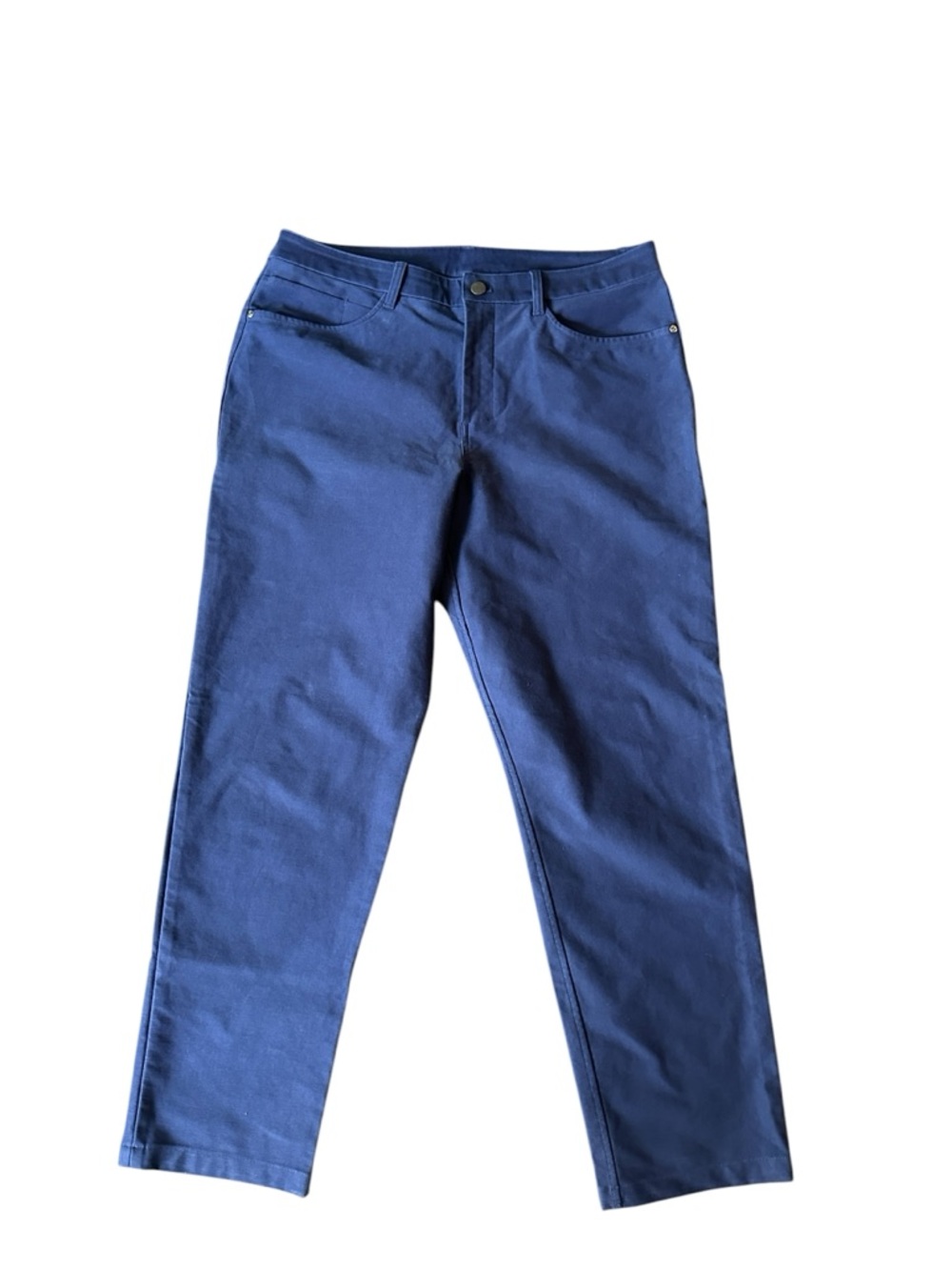 Lululemon ABC Slim Pant Mens 34x29 Light Blue Fit 5 Pocket Utilitech Perfect Zip